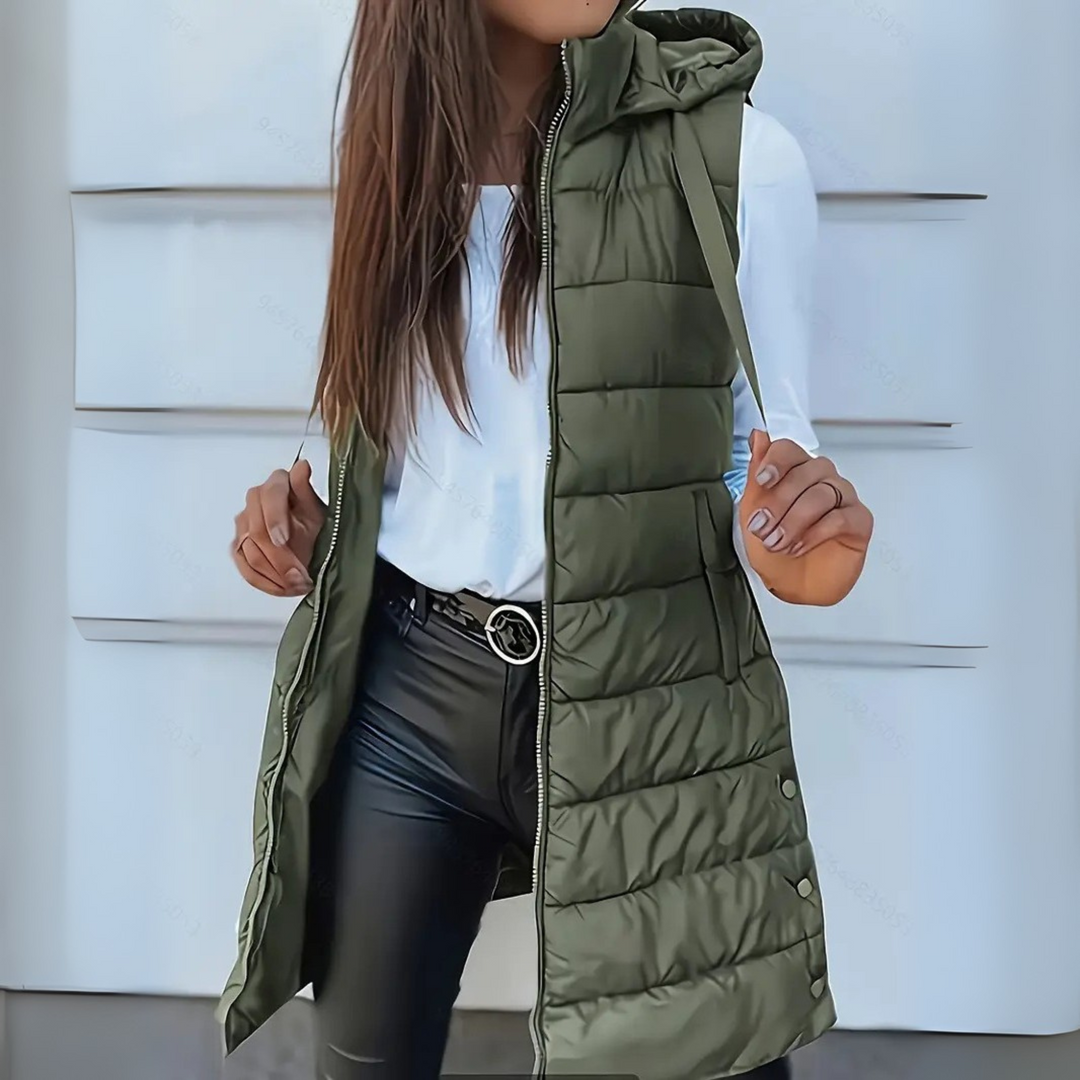 Isabella | Chaleco Puffer Sin Mangas Ligero