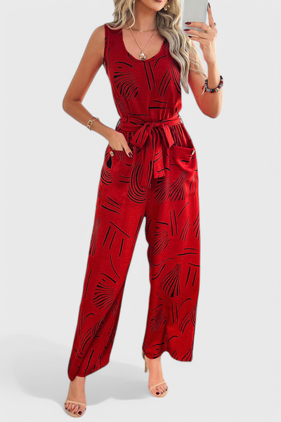 Alondra Mono de Lino Sin Mangas