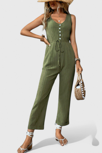 Marisela Mono Texturizado con Escote en V