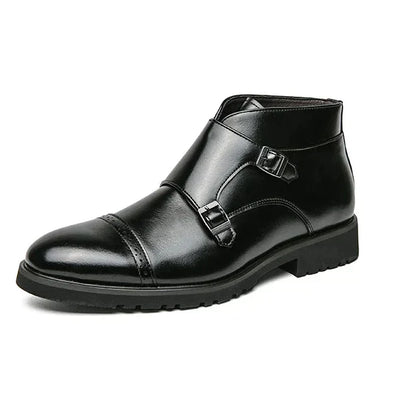 Parker | Botas de doble hebilla de cuero sintético