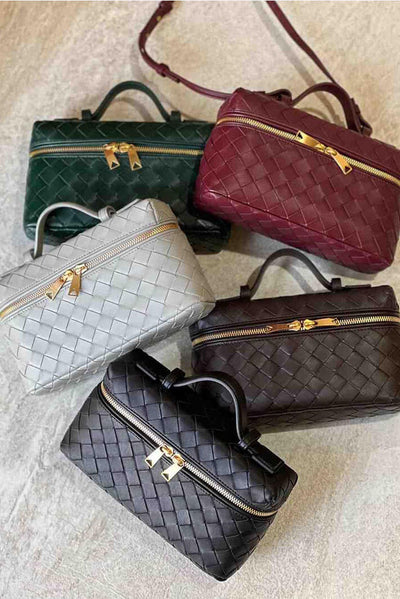 Milla Bolso Mini Woven con Accesorios Dorados