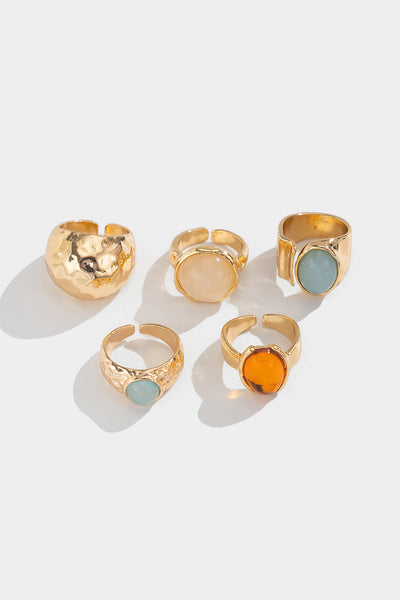 Conjunto de Anillos Abiertos con Strass