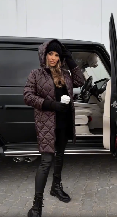 Martina | Elegante chaqueta de plumón acolchada con capucha