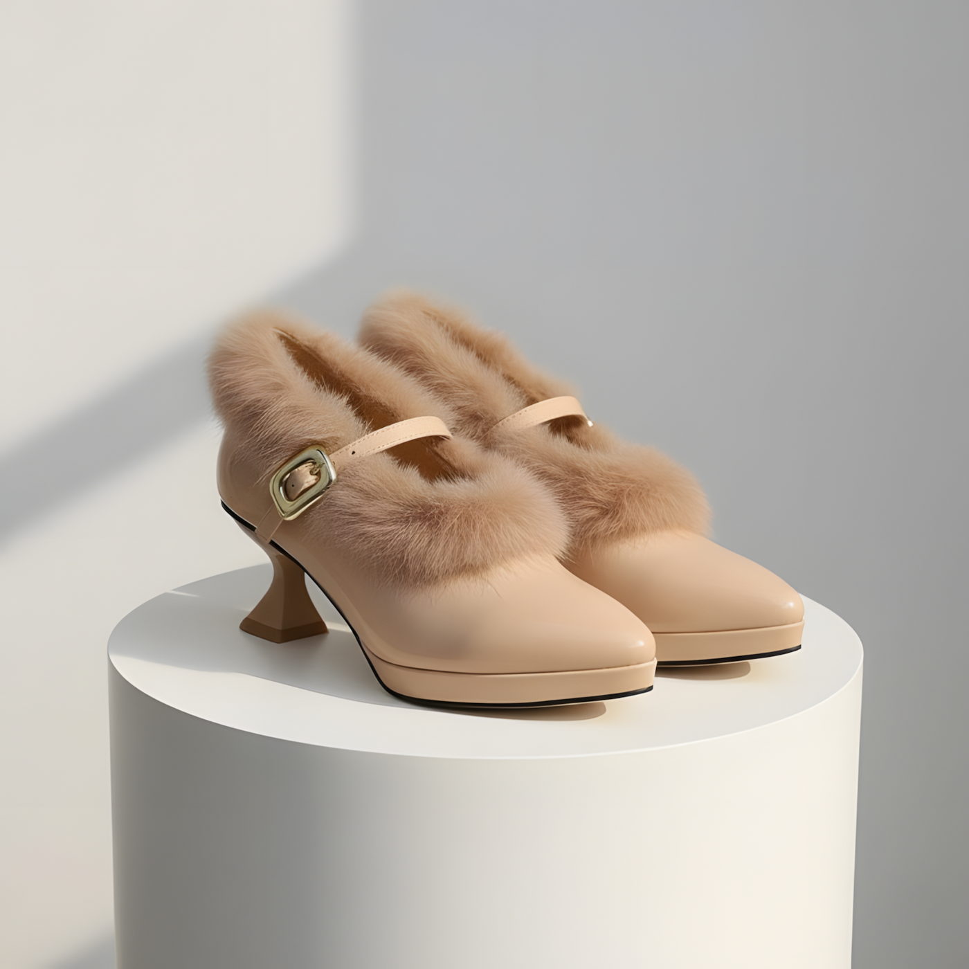 Tacones de Piel Velina