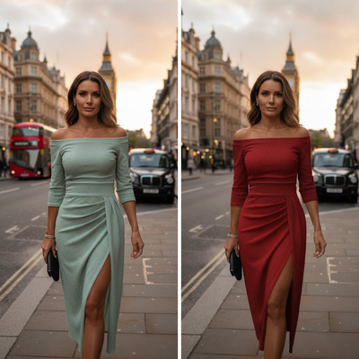 Marina | Elegante vestido maxi con cuello halter y corte fluido