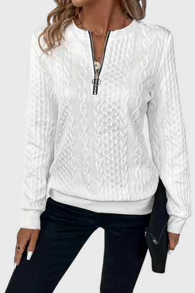 Zoey | Jersey de Punto con Cremallera Suave