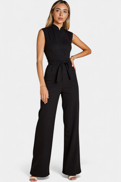 Ela Mono Sin Mangas de Corte Acampanado